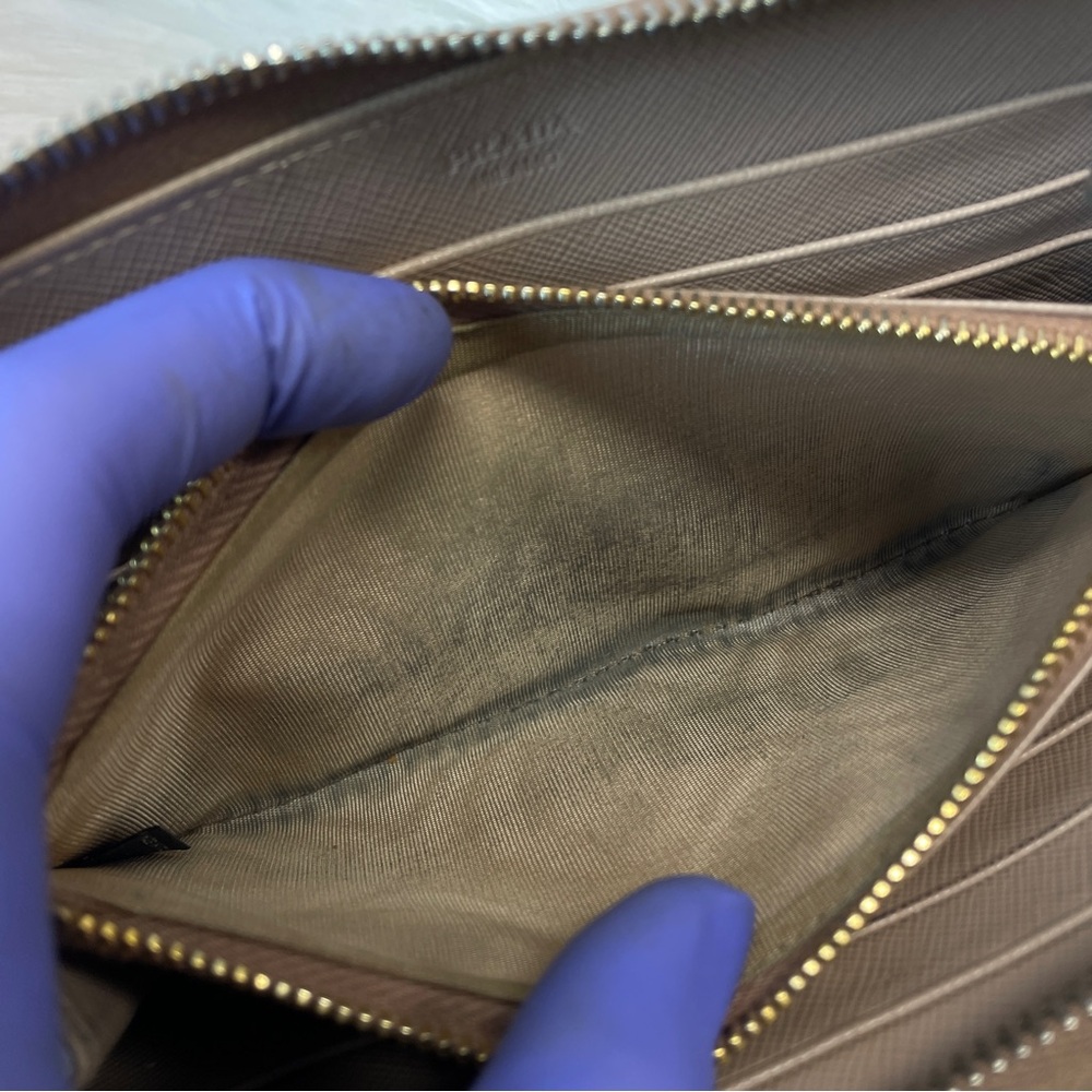 Prada Zipper Long Wallet Pink - Picture 10 of 15